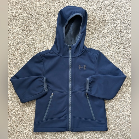 Toddler Under Armour Navy Coldgear Jacket (5) - Picture 1 of 5